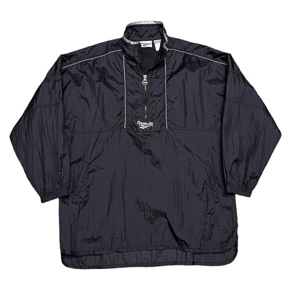 Vintage 90s Reebok Retro Windbreaker Splash Track Bomber Jacket Mens Large - Picture 1 of 6